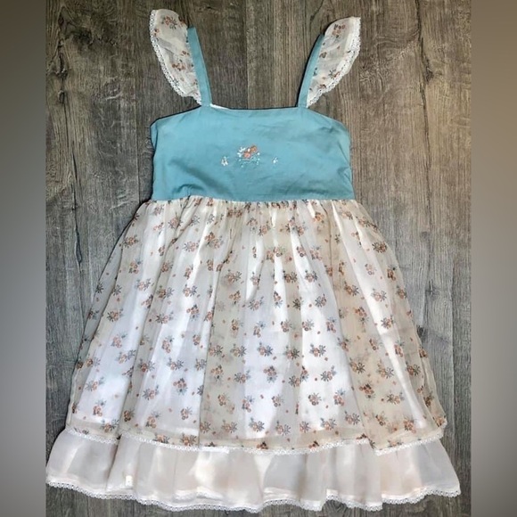 🔆sold🔆NEW Well Dressed Wolf blue floral Cameron dress sz 7 - Picture 2 of 2